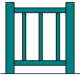 Image of a gate, representing
	    gated acquisition of login privileges.